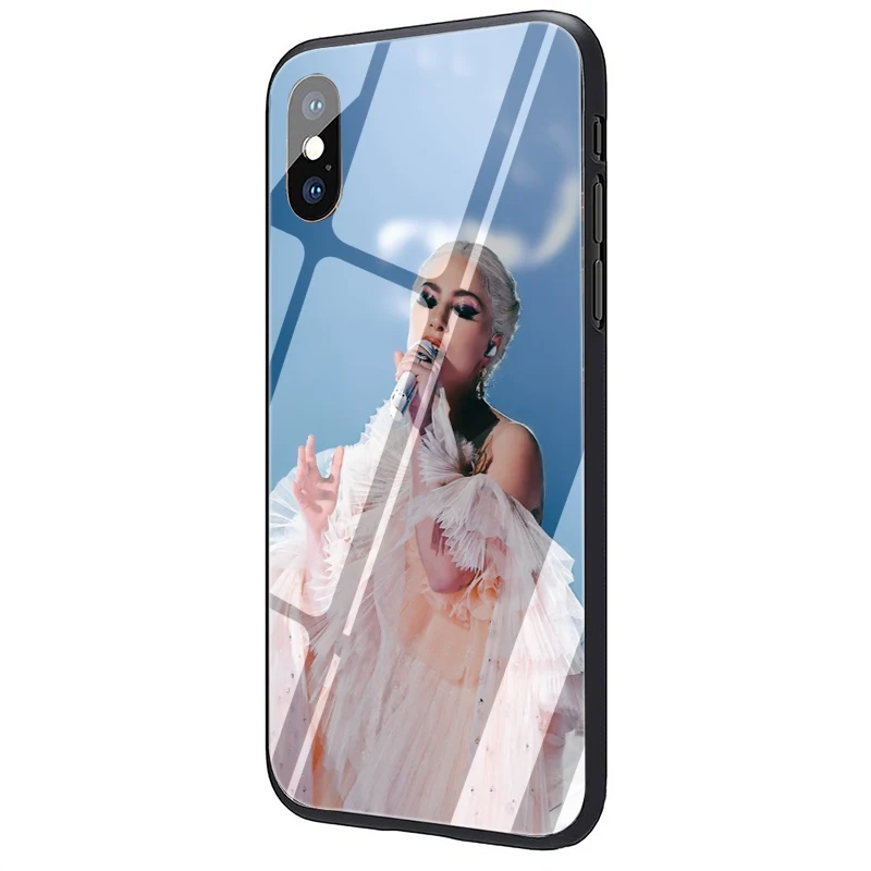 G10 Чехол для телефона EWAU Lady Gaga из закаленного стекла для iPhone 5 5S SE 6 6s 7 8 Plus X XR XS 11 pro Max - Цвет: G10