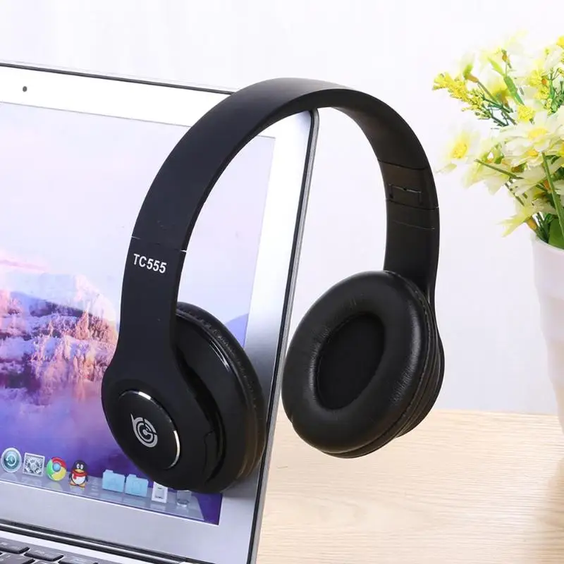 TC-555 стерео беспроводные Bluetooth наушники накладные басы Складная гарнитура
