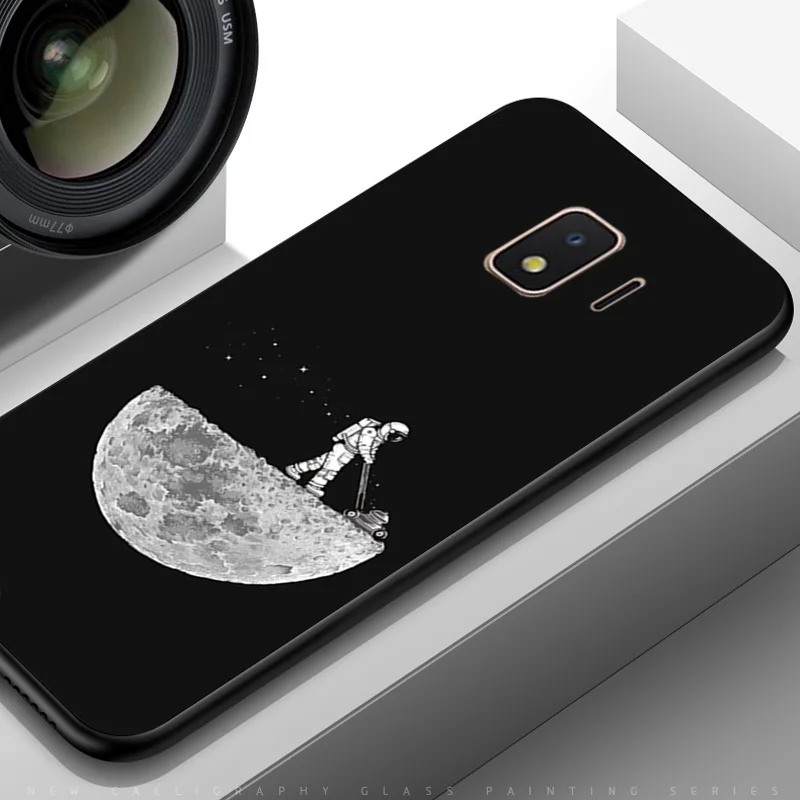 TPUBLK503 Для samsung Galaxy J4 Core чехол черный TPU чехол для телефона samsung J2 Core J260F Universe узор Fundas для samsung J2 J4 Core - Цвет: TPUBLK503