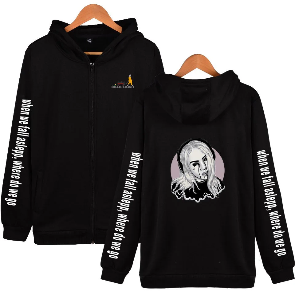 Billie Eilish мужские женские худи толстовки с капюшоном куртки мужские флисовые уличные теплые спортивные пальто с капюшоном бархатная Толстовка