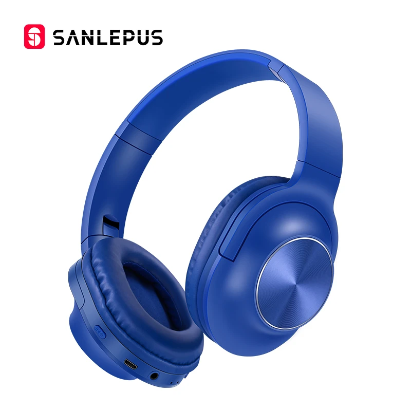 SANLEPUS Bluetooth беспроводные наушники портативная стереогарнитура с микрофоном для музыки наушники для iPhone samsung Xiaomi - Цвет: Blue