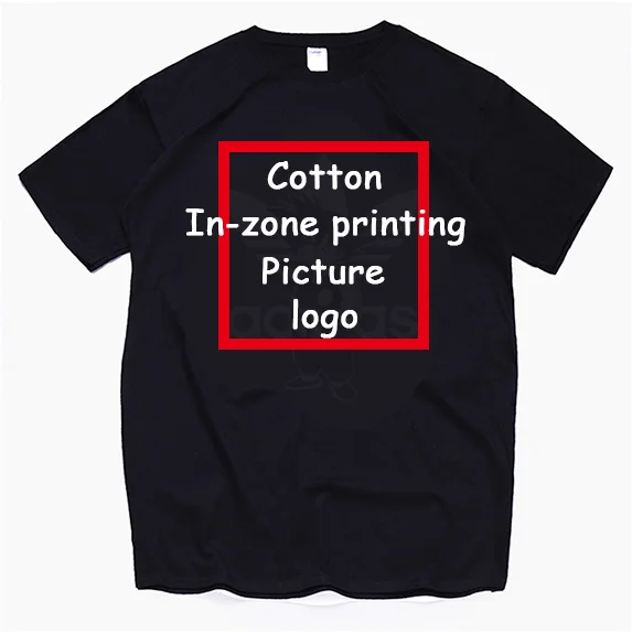 black Cotton UJWI, 3D принт, на заказ, для женщин/мужчин, футболки, хлопок, полиэстер, оверсайз, рубашки, фабрика, Прямая поставка, сделай сам, команда, соревнование, одежда для гонок - Цвет: black Cotton