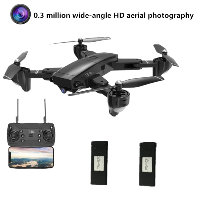 0.3MP-2Batteries box Радиоуправляемый Дрон с 0.3MP/5MP 1080P широкоугольный wifi FPV HD камера в режиме реального времени с воздушным пультом дистанционного управления летательный аппарат Вертолет модель игрушки - Цвет: 0.3MP-2Batteries box
