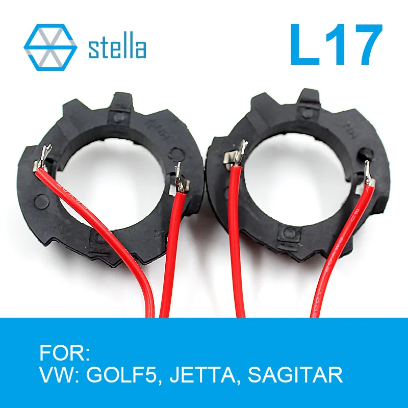 Stella 2 шт. H7 светодиодные держатели фар/Адаптеры основание лампы для VW GOLF 5 JETTA