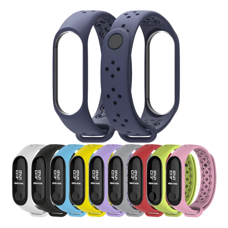 BOORUI ремешок mi band 4 новейший my 3 силиконовый Замена для xiaomi miband