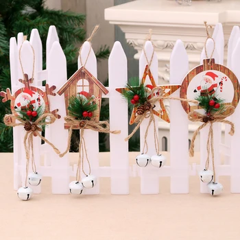 

2pcs S Christmas Tree Decorations Hanging Pendant With Bell Christmas Ornaments Xmas Christmas Decorations For Home Adornment