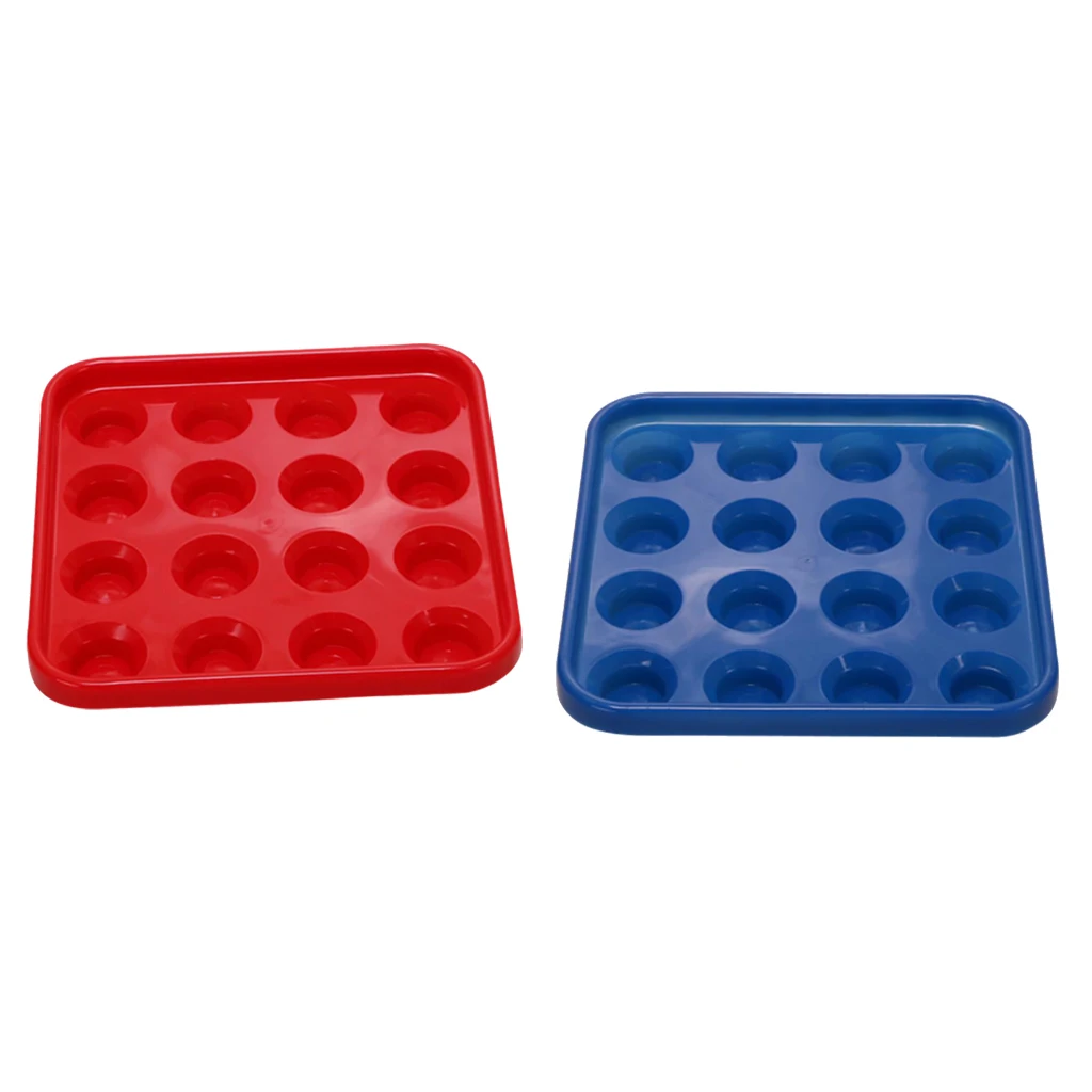 2Pcs Billiards Snooker Pool Ball Tray For 16 Balls, 2