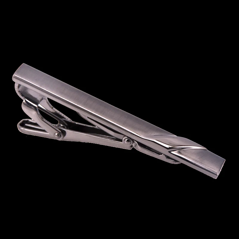 

2020 new men's tie clip luxury men's business shirt gun black tie clip French Wedding Shirt Tie Clip