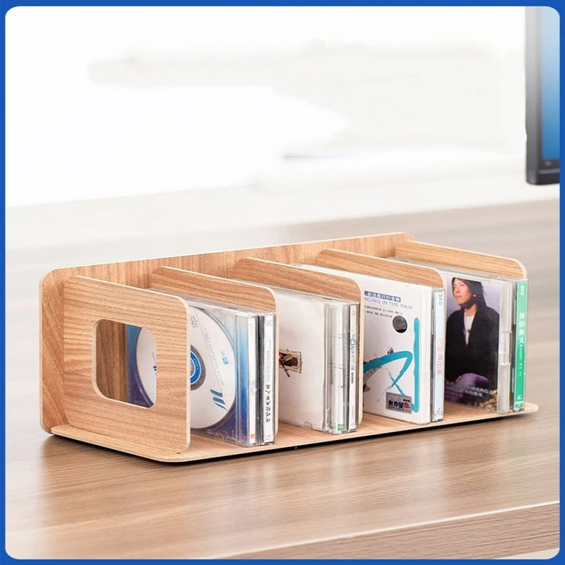 Office record vinyl disc storage box large capacity disc rack DVD video game nostalgic living room