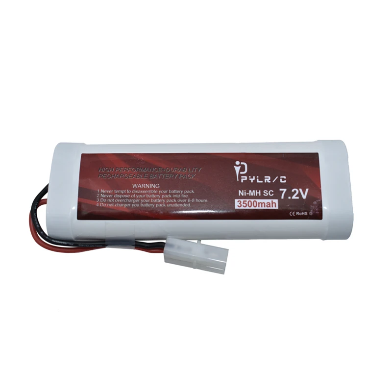 SC* 6 ячеек 7,2 V 3500mAh 15c может перезаряжаемый Ni-MH аккумулятор с 2P штепсельной вилкой Tamiya для радиоуправляемых игрушек, Аккумулятор для машин на радиоуправлении