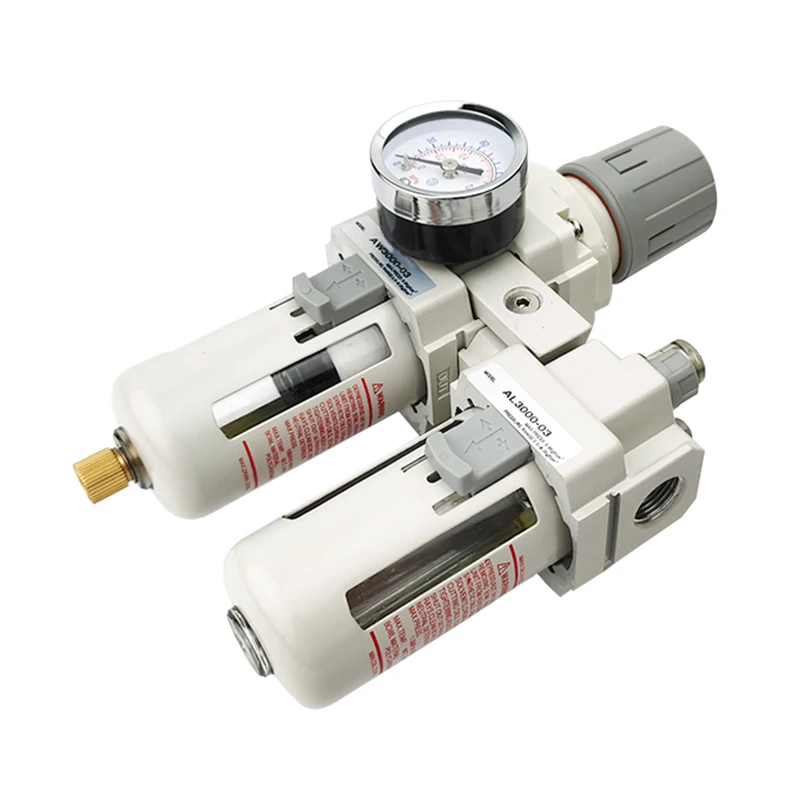 FTVOGUE AF2000-02 Filtro Aria Per Compressore – G1/4, Separatore Acqua/Olio, Con Scarico Automatico