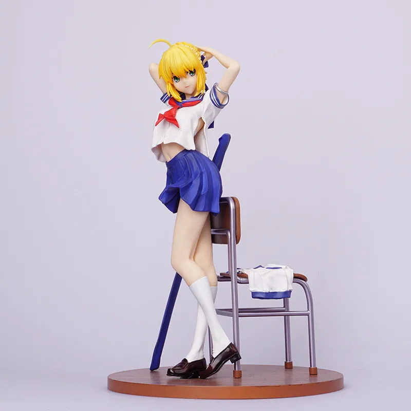

1/6 Scale Anime Fate Stay Night Saber FGO Arutoria Pendoragon Sexy Figures Girl PVC Sailor Suit Ver. Action Figure Model Toy BOX