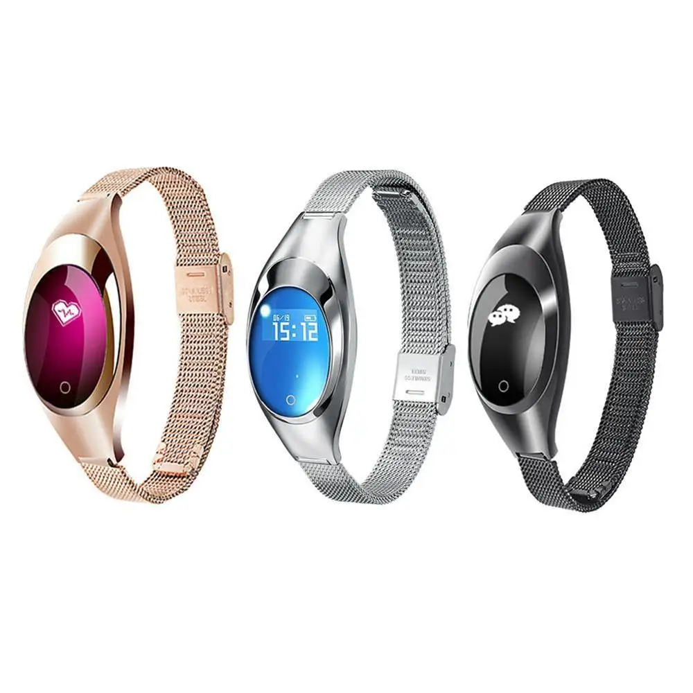 

Women Fashion Band Z18 Smart bracelet Blood Pressure Heart Rate Monitor Pedometer Fitness Tracker Watch FOR Android IOS