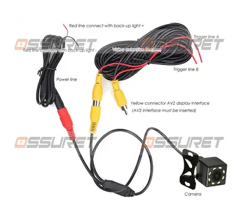 

NEW High-definition Car Rear View Camera 8 LED Night Vision Reversing Auto Parking Monitor CCD Waterproof 170 Degree HD Video