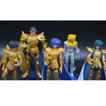 

NEW 13cm 5pcs/lot Japan Anime Saint Seiya Action Figure Knights Of The Zodiac Myth Cloth Saint Seiya PVC Model Toys