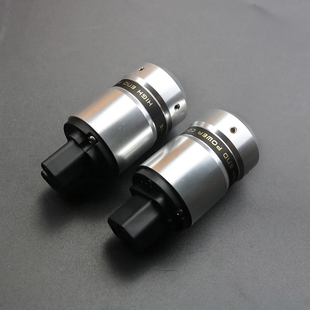 

yivosound Hifi red copper plating rhodium power AC IEC Connector plug 15a/250V