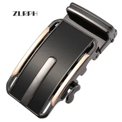 Zlrph cinto masculino de estilo de negócios, cinto de couro masculino, fivela automática para homens, cinto de alta qualidade para jeans
