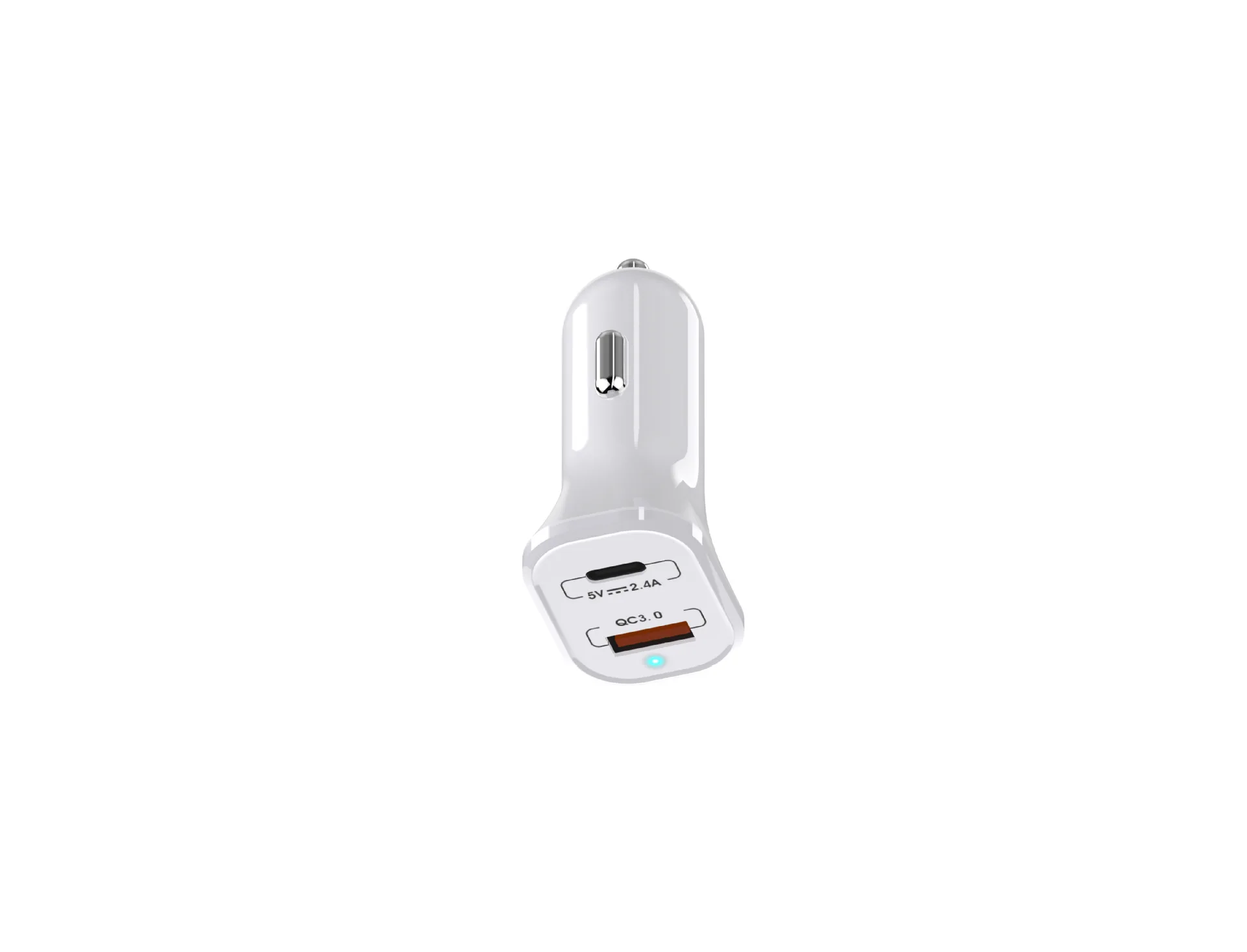 Автомобильное зарядное устройство QC3.0 с двумя портами USB+ TYPEC-PD автомобильное зарядное устройство для мобильного телефона 2.4A Быстрая зарядка