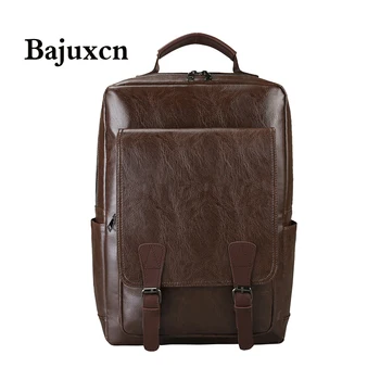 

High quality large capacity backpack 2020 new youth student computer bag schoolbag design master soft PU leather travel bag