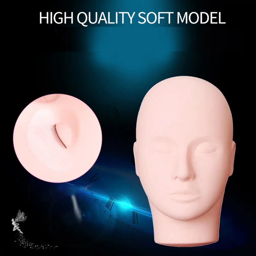 

Beauty Make Up Eyelash Practice Manikin Pro Massage Makeup Training Cosmetology Mannequin Doll Face Head Model
