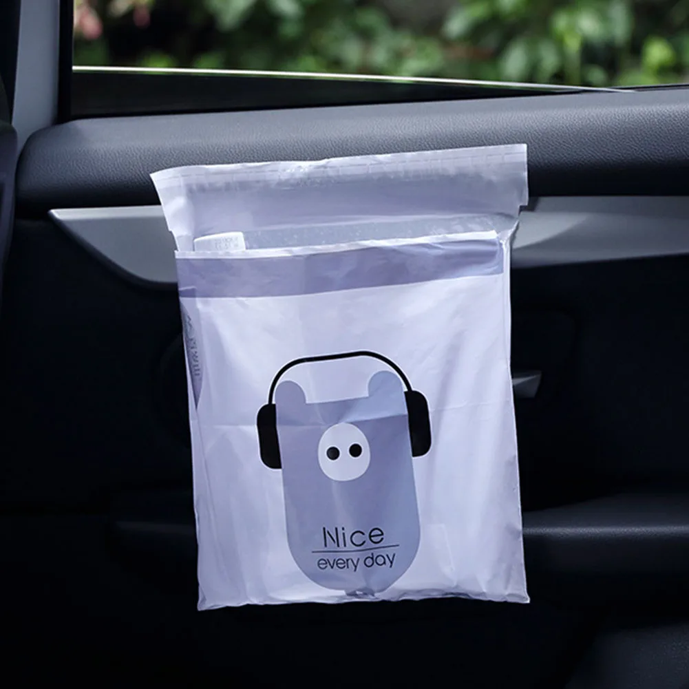 15pcs Waste Organizer Hanging Kitchen Cabinet Paste Type Car Trash Bag Cleaning Disposable Office Large Capacity Garbage Bin |