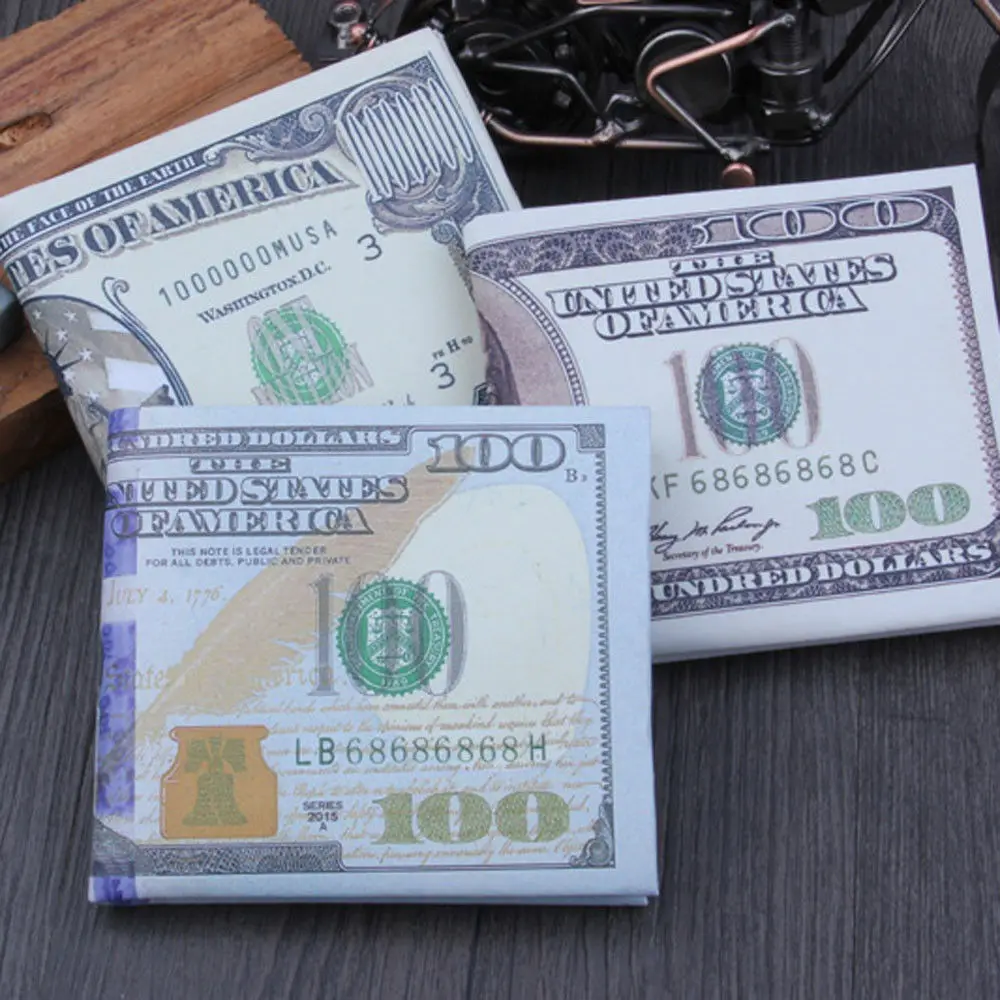 US Dollar Bill Wallet Leather Bifold Wallet Credit Card Check Holder Purse Case 