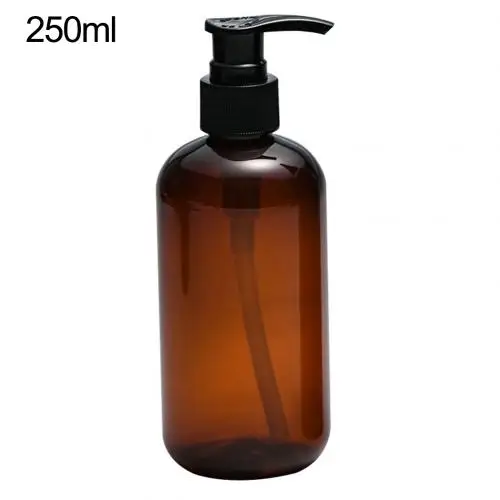 Brown 250ml 35# Новое поступление 250/500 мл портативная дорожная бутылка-органайзер, пластиковая пресс-помпа, пустая бутылка, многоразовая бутылка для DIY lotions11.11 - Цвет: Brown 250ml