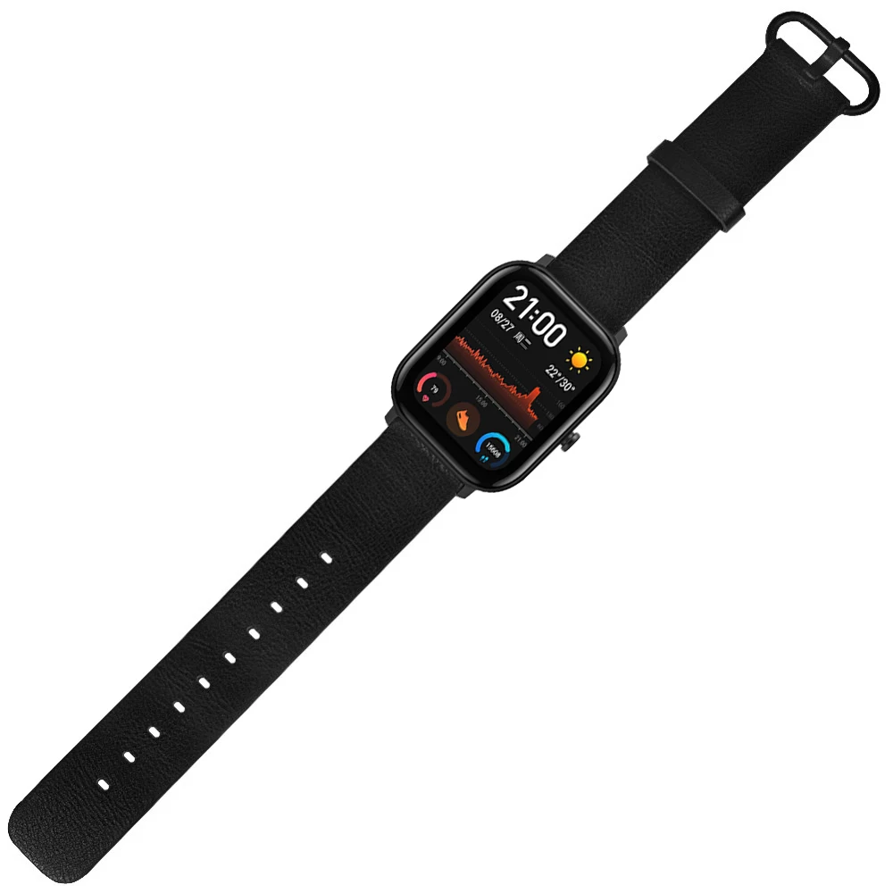 Для Amazfit GTS ремешок 20 мм из мягкой натуральной кожи для мужчин и женщин сменный ремешок для часов для Amazfit GTS браслет 20 мм