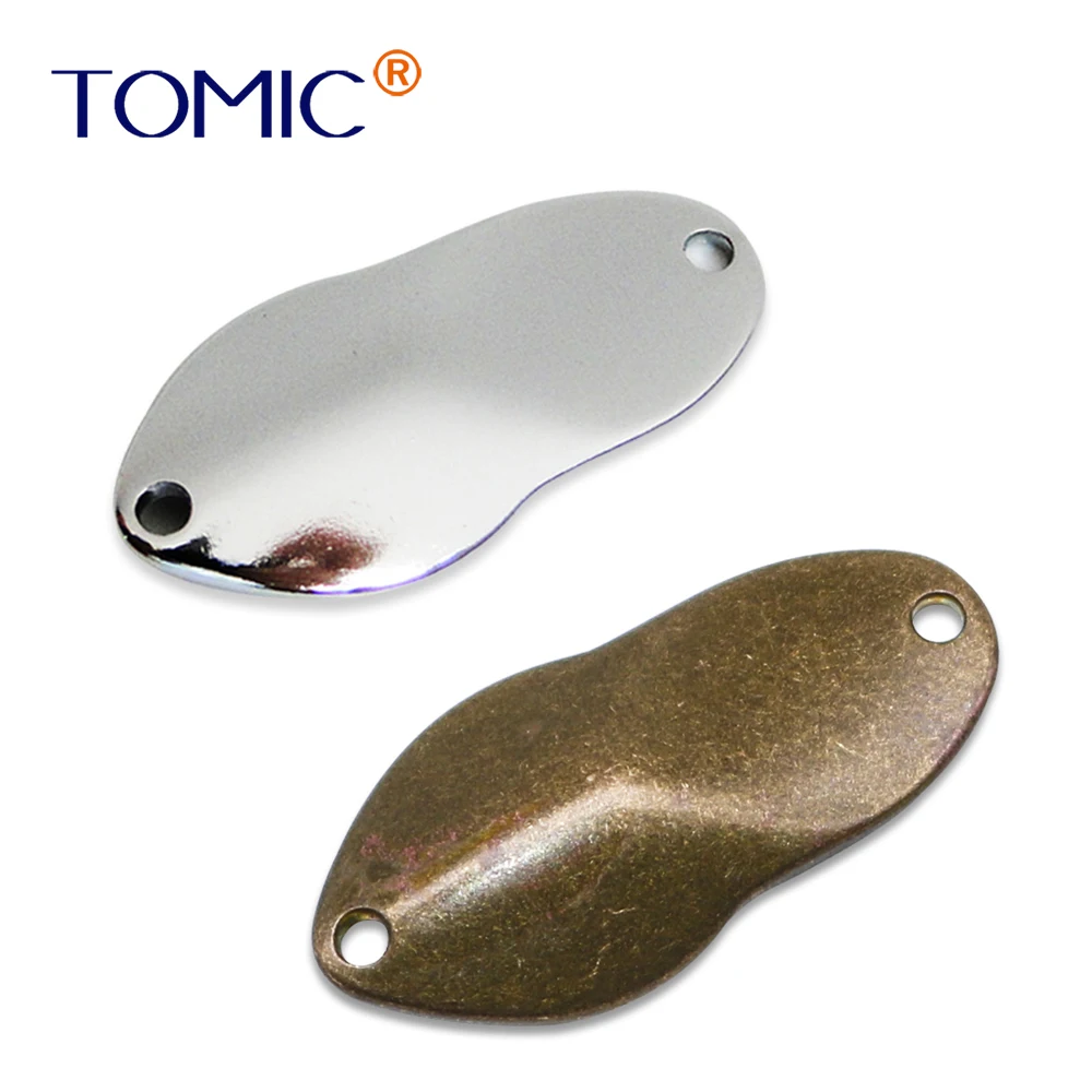 

Tomic unpainted fishing spoons trout lures metal bait blank body spinner bait