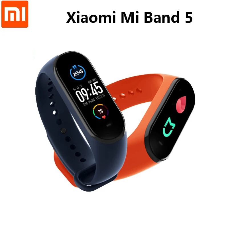 Смарт браслет Xiaomi Mi Band5, фитнес трекер с пульсом, Bluetooth, спортивный браслет AMOLED, экран Mi band 5|Смарт-браслеты| | АлиЭкспресс