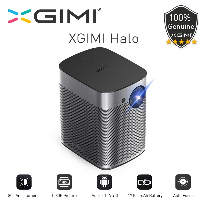 XGIMI Halo Mini Tragbare Projektor Mit 17100mAh Batterie 1080P Full HD Android 9,0 3D Home Cinema imtv Projektor 800Ansi Lumen XGIMI Halo Mini Tragbare Projektor Mit 17100mAh Batterie 1080P Full HD Android 9,0 3D Home Cinema imtv Projektor 800Ansi Lumen