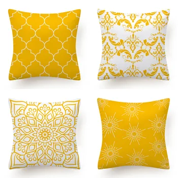 

Hot Selling Home Decoration Pillow Case Simple Gray Decorative Pattern Geometry Pillow Covers Cushion Cover Pillow Cases