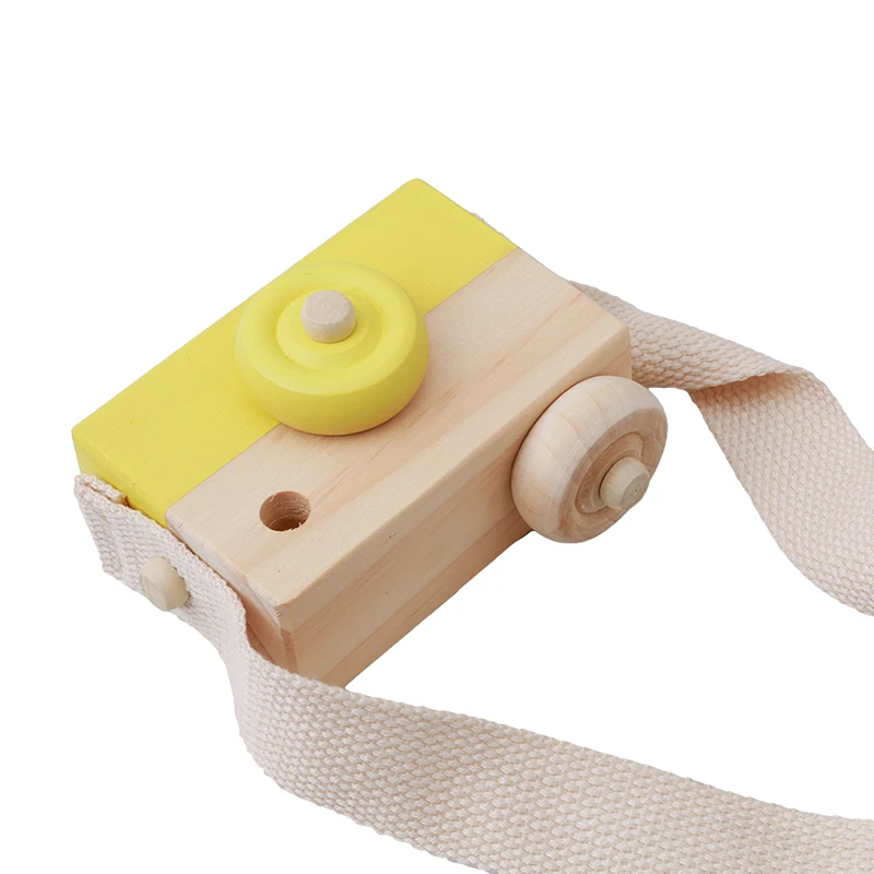 Nordic Hanging Wooden Camera Toy 10*8*5.5cm Room Decor Furnishing Articles Baby Birthday Toy Gifts For Children