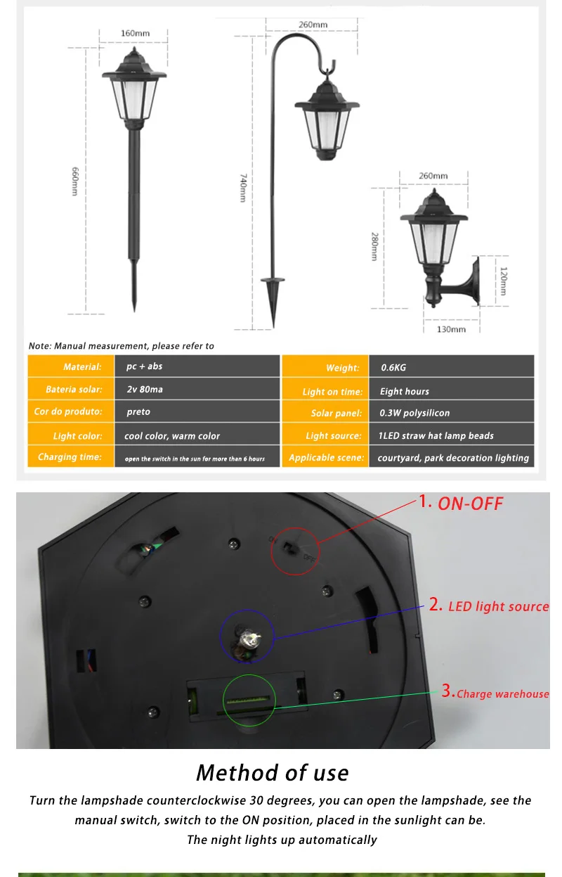 LED Solar Garden Lamp Waterproof Wall Lamp Pathway Yard Landscape Lantern Hanging Solar Lights For Garden Décor Solar Light decorative solar lights