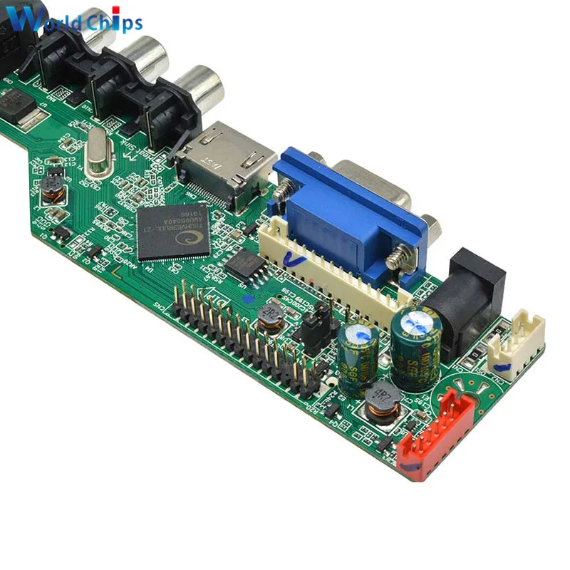 Универсальный ЖК контроллер плата разрешение ТВ материнская VGA/HDMI/AV/TV/USB HDMI
