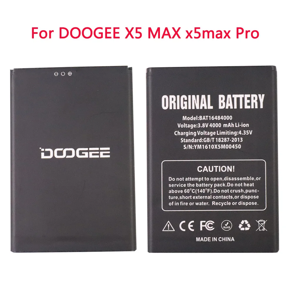 100% High Quality BAT16484000 4000mAh Battery For DOOGEE X5 MAX x5max Pro phone battery | Мобильные телефоны и аксессуары