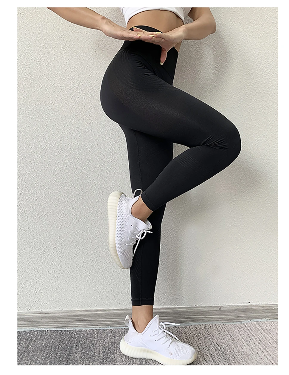 Sexy New Gym Yoga Pants Sports Wear For Women Tummy Control High Waist Leggins Sport Tights Fitness Seamless Leggings Sportswear