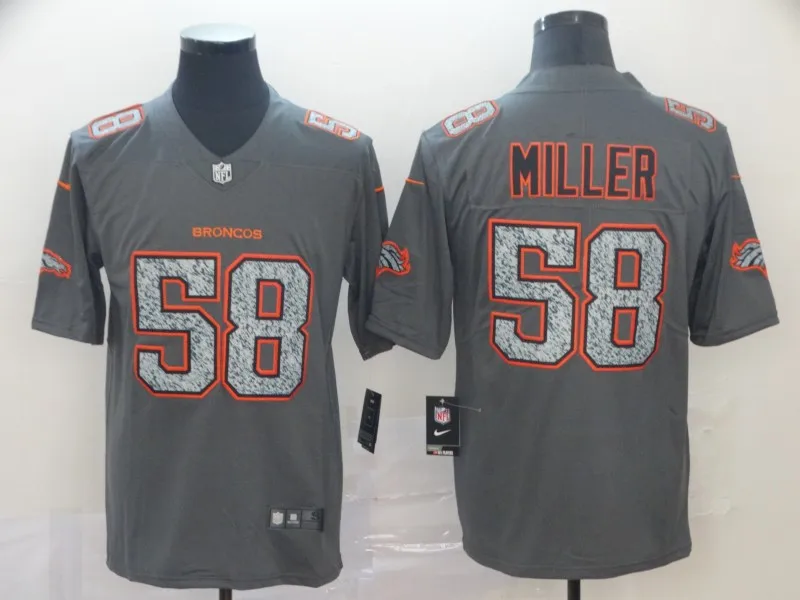 AS PICTURE Мужская футболка Denver Von Miller Broncos - Цвет: AS PICTURE