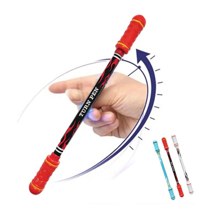 

1Pcs Kids Rotating Pen Erasable Blue Ink Gaming Spinning Pen for Children's Funny Toy Stationery Pens for Beginner Practice Tool