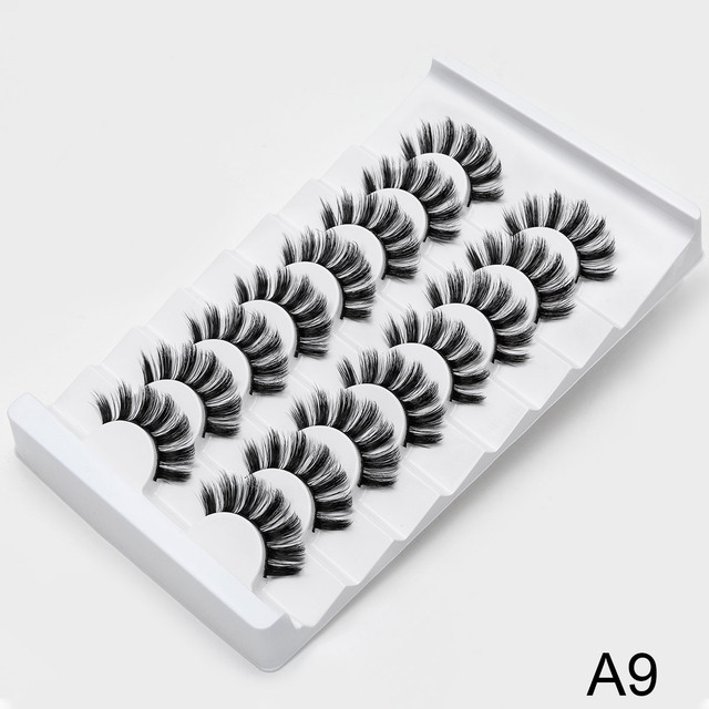 3D Faux Mink Lashes Natural False Eyelashes Dramatic Volume Fake Lashes Makeup Eyelash Extension Silk Eyelashes