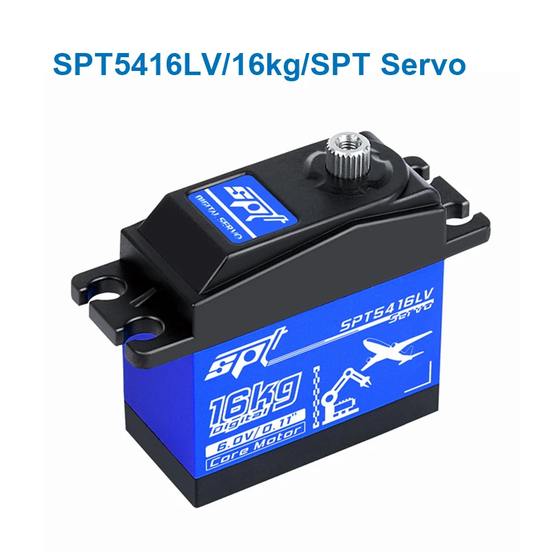 

SPT Steering gear 16kg SPT5416LV High speed Metal gear Digital Servo for 1:10 RC Car Boat robot Fixed-Wing Helicopter