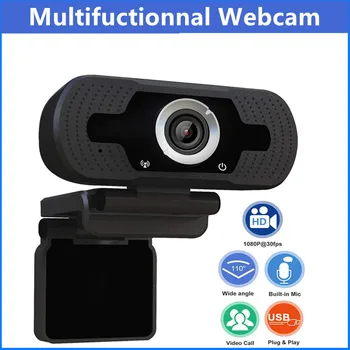 

Full HD Webcam 1080p Pc High Definition Computer Cameras Built-in HD Microphone Clip-on Digital Video Computer Peripherals Web