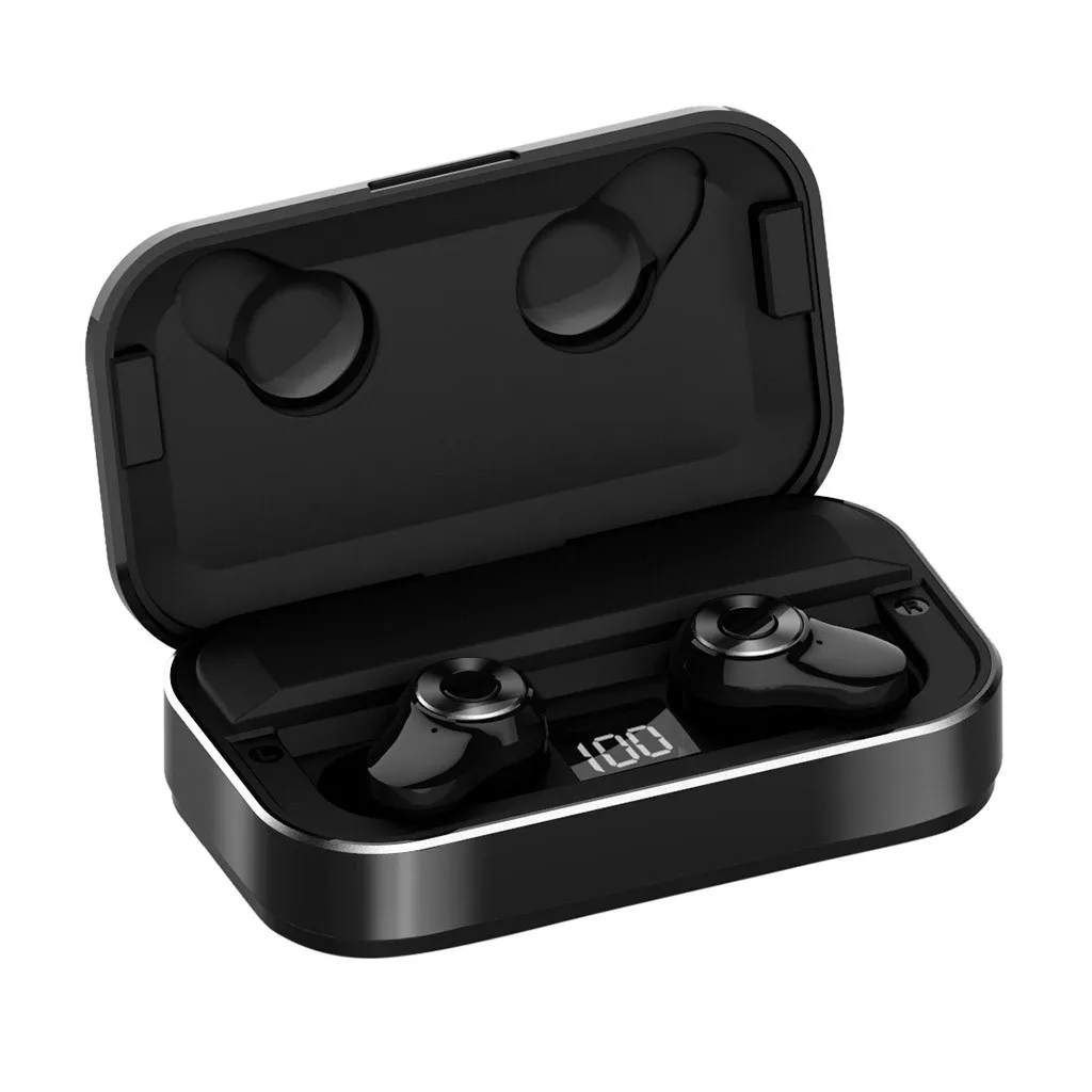 BK VOBERRY A6 Беспроводная Bluetooth 5,0 гарнитура подходит для встроенного микрофона мобильного телефона стерео Мобильная гарнитура 802#2 - Цвет: BK