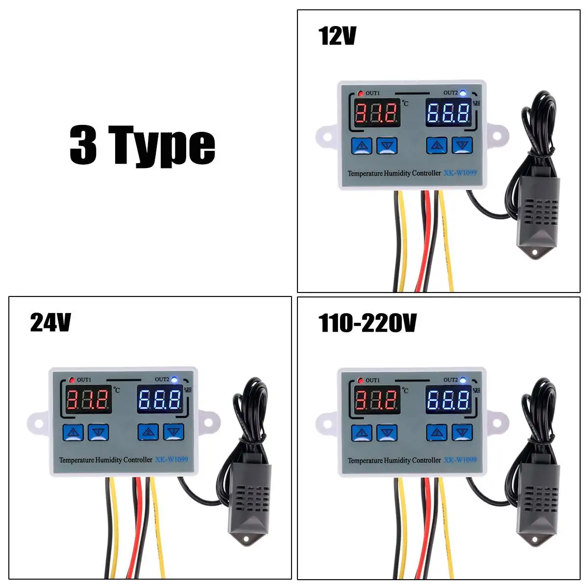 110 V-220 V 12V 24V Smart Digital влажности Температура контроллер термостат терморегулятор инкубатор водонагреватель температура регулятора