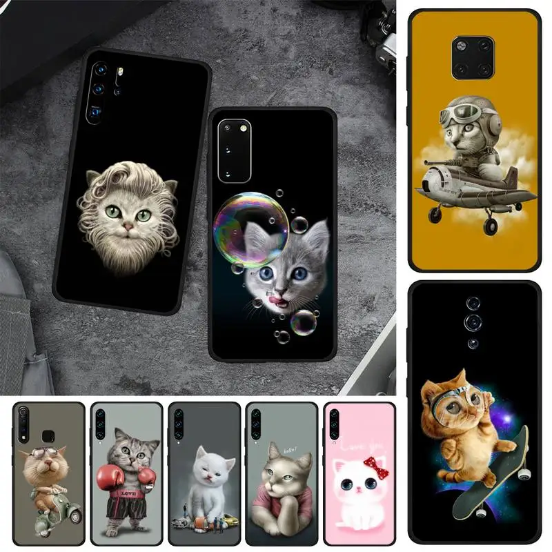 Боксерский скейтборд с милым котенком милая котенка Детская товар для OPPO F 1S 7 9 K1