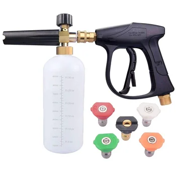 

Adjustable Foam Cannon, Pressure Washer Spray Nozzle Tips Multiple Degrees, 1/4 INCH (2.5 GMP) .car wash. Foam Cannon