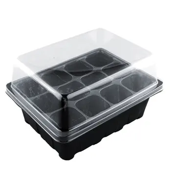 

Gardening Supplies 12-Hole Seedling Box Seed Culture Dish Seedling Tray Family Nursery Box 3Pcs
