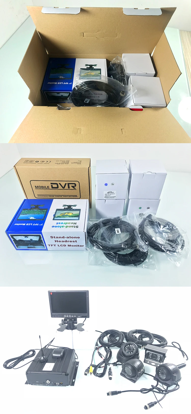 LSZ 4-канальный AHD 720 P/960 P 3g gps MDVR+ 4 камеры+ 7-дюймовый дисплей+ автомобиля воздушный провод 3g мобильный цифровой видеорегистратор gps костюм