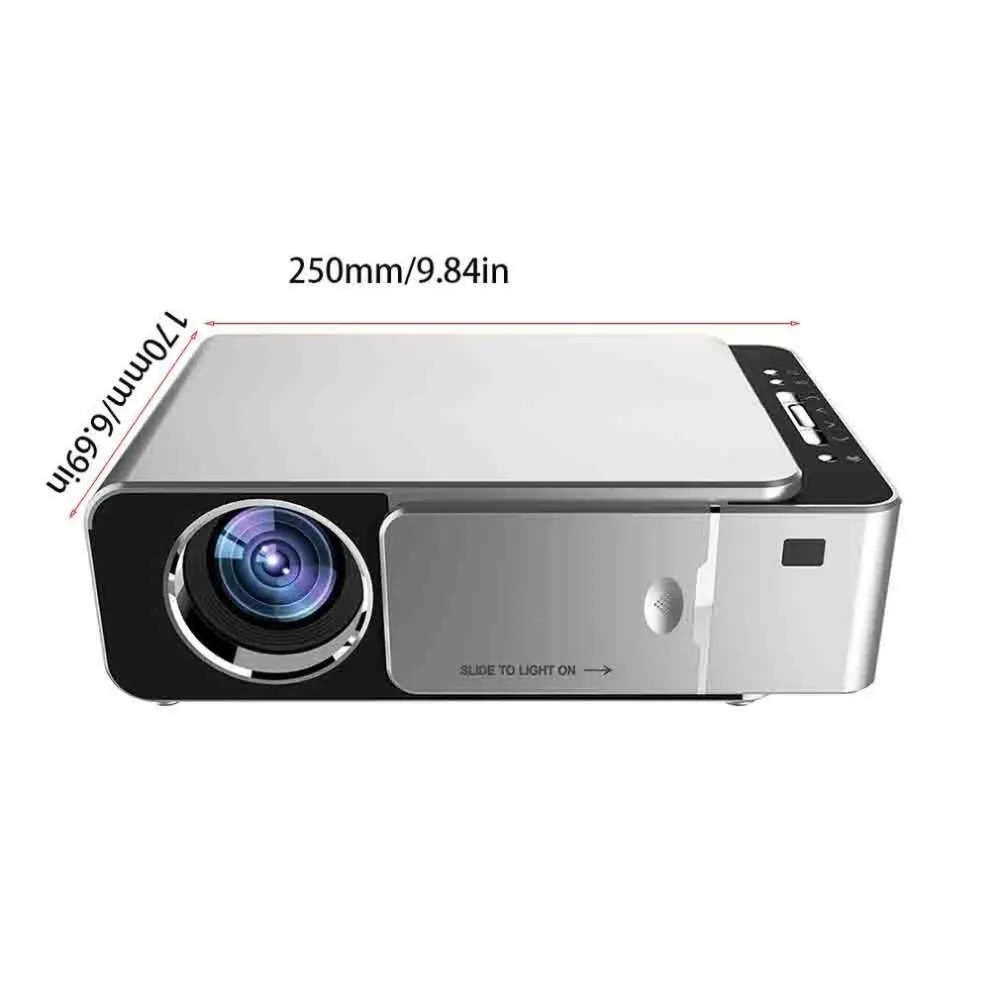 T6 светодиодный проектор HD 3500 люмен портативный HDMI USB поддержка 4K 1080p домашний кинотеатр проектор фильмов Beamer
