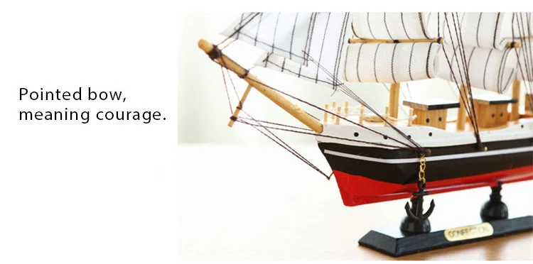 Средиземноморская деревянная фигурка парусника винтажная модель парусника модель корабля Настольный украшения для дома подарок на день рождения 30 см